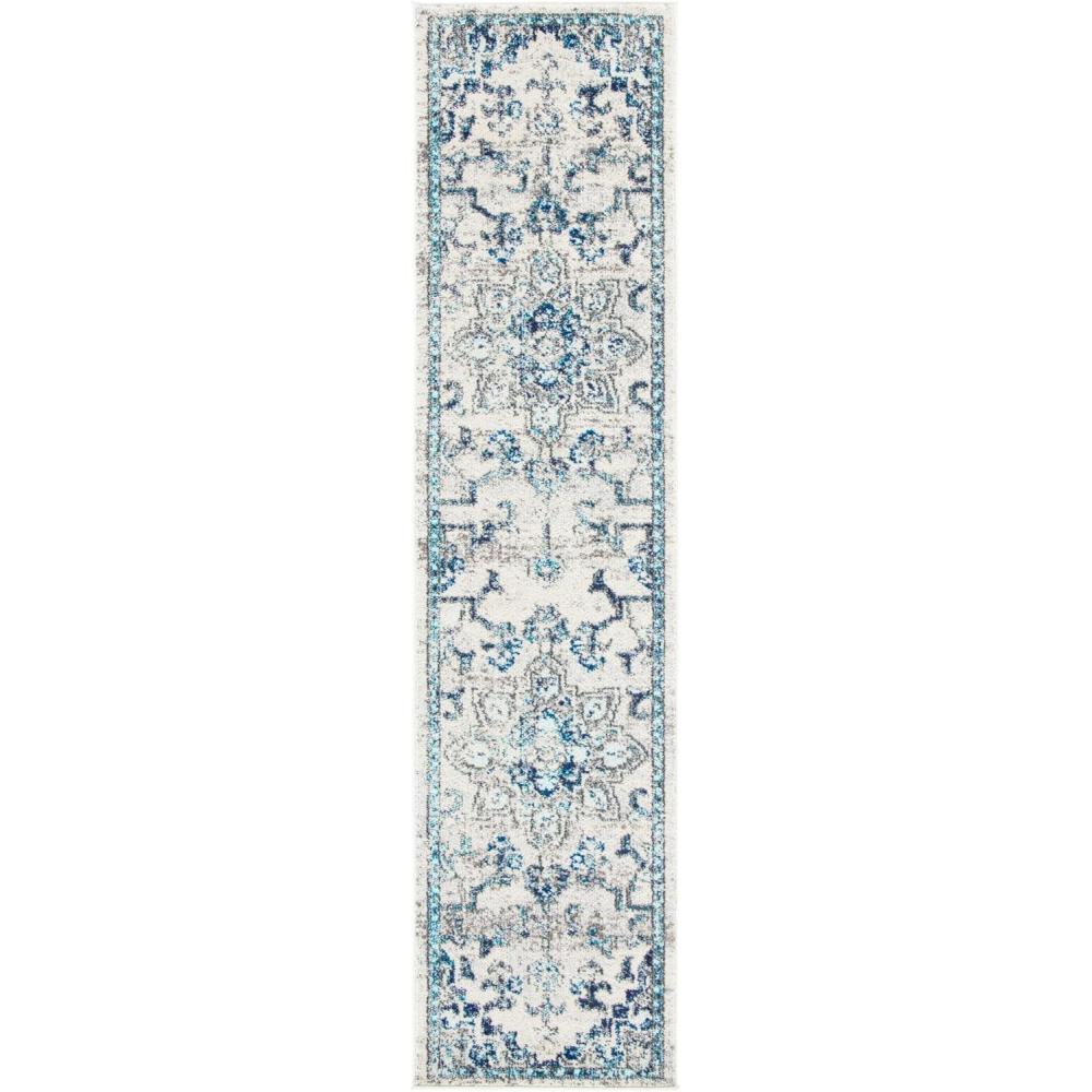 image:imageSAFAVIEH Madison Collection Area Rug 67 Square Cream amp Blue Boho Chic Distressed Medallion Design NonShedding amp Easy to Clean Ideal for Living Room Bedroom Dining Space MAD473BIvoryGrey