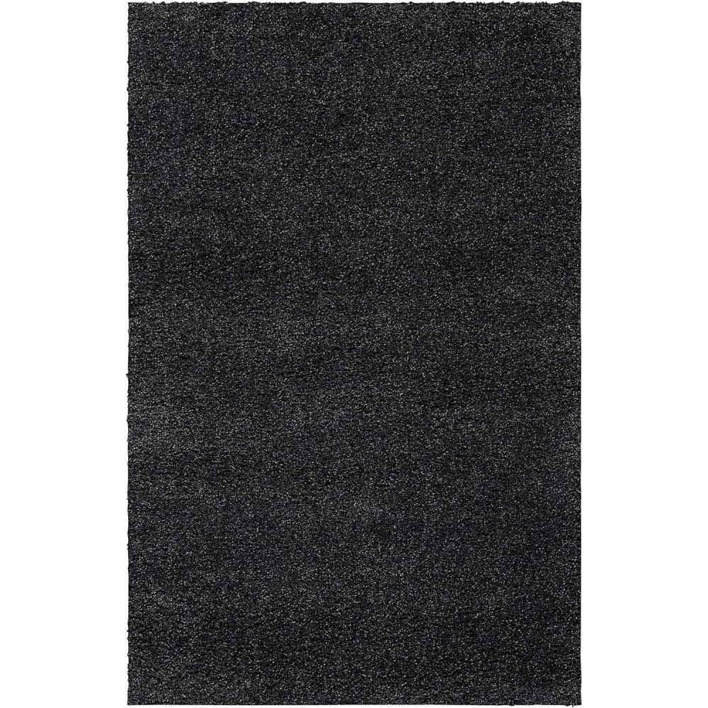image:imageSAFAVIEH Milan Shag Collection Area Rug  51 x 8 Aqua Blue Solid Design NonShedding amp Easy to Clean Plush Thick Pile Ideal for Living Room Bedroom SG1806060Dark Grey
