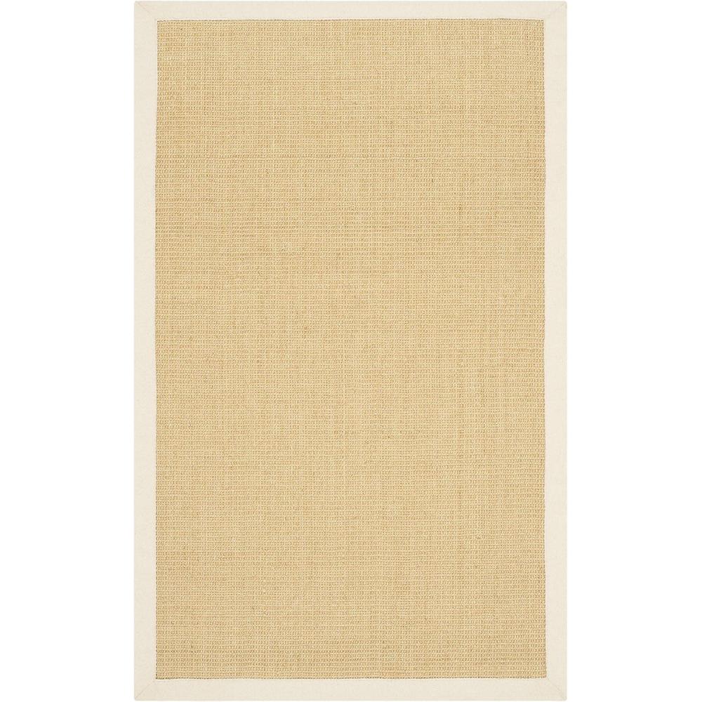 image:imageSAFAVIEH Natural Fiber Collection Area Rug 5 x 8 Marble amp Grey Border Sisal Design Easy Care Ideal for High Traffic Areas in Living Room Bedroom NF441BMaizeWheat