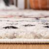 SAFAVIEH Amsterdam Collection Area Rug – 8′ x 10′, Ivory & Multi, Moroccan Boho Design, Non-Shedding & Easy Care, Ideal for High Traffic Areas in Living Room, Bedroom (AMS108K)(Ivory/Multi)