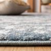 SAFAVIEH Amsterdam Collection Area Rug – 8′ x 10′, Ivory & Multi, Moroccan Boho Design, Non-Shedding & Easy Care, Ideal for High Traffic Areas in Living Room, Bedroom (AMS108K)(Blue/Ivory)