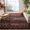 SAFAVIEH Amsterdam Collection Area Rug – 8′ x 10′, Ivory & Multi, Moroccan Boho Design, Non-Shedding & Easy Care, Ideal for High Traffic Areas in Living Room, Bedroom (AMS108K)(Ivory/Grey)