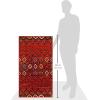 SAFAVIEH Amsterdam Collection Area Rug – 8′ x 10′, Ivory & Multi, Moroccan Boho Design, Non-Shedding & Easy Care, Ideal for High Traffic Areas in Living Room, Bedroom (AMS108K)(Terracotta/Multi)