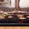 SAFAVIEH Amsterdam Collection Area Rug – 8′ x 10′, Ivory & Multi, Moroccan Boho Design, Non-Shedding & Easy Care, Ideal for High Traffic Areas in Living Room, Bedroom (AMS108K)(Black/Multi)