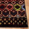 SAFAVIEH Amsterdam Collection Area Rug – 8′ x 10′, Ivory & Multi, Moroccan Boho Design, Non-Shedding & Easy Care, Ideal for High Traffic Areas in Living Room, Bedroom (AMS108K)(Black/Multi)
