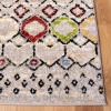 SAFAVIEH Amsterdam Collection Area Rug – 8′ x 10′, Ivory & Multi, Moroccan Boho Design, Non-Shedding & Easy Care, Ideal for High Traffic Areas in Living Room, Bedroom (AMS108K)(Light Grey/Multi)