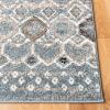 SAFAVIEH Amsterdam Collection Area Rug – 8′ x 10′, Ivory & Multi, Moroccan Boho Design, Non-Shedding & Easy Care, Ideal for High Traffic Areas in Living Room, Bedroom (AMS108K)(Blue/Ivory)