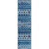 SAFAVIEH Amsterdam Collection Area Rug – 8′ x 10′, Ivory & Multi, Moroccan Boho Design, Non-Shedding & Easy Care, Ideal for High Traffic Areas in Living Room, Bedroom (AMS108K)(Navy/Turquoise)