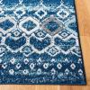 SAFAVIEH Amsterdam Collection Area Rug – 8′ x 10′, Ivory & Multi, Moroccan Boho Design, Non-Shedding & Easy Care, Ideal for High Traffic Areas in Living Room, Bedroom (AMS108K)(Navy/Beige)