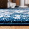 SAFAVIEH Amsterdam Collection Area Rug – 8′ x 10′, Ivory & Multi, Moroccan Boho Design, Non-Shedding & Easy Care, Ideal for High Traffic Areas in Living Room, Bedroom (AMS108K)(Navy/Turquoise)
