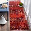 SAFAVIEH Amsterdam Collection Area Rug – 8′ x 10′, Ivory & Multi, Moroccan Boho Design, Non-Shedding & Easy Care, Ideal for High Traffic Areas in Living Room, Bedroom (AMS108K)(Terracotta/Multi)