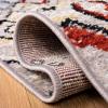 SAFAVIEH Amsterdam Collection Area Rug – 8′ x 10′, Ivory & Multi, Moroccan Boho Design, Non-Shedding & Easy Care, Ideal for High Traffic Areas in Living Room, Bedroom (AMS108K)(Light Grey/Multi)