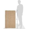 SAFAVIEH Area Rug 10′ Square – Natural Fiber Collection – Large – Natural Brown, Handmade Jute, Basketweave Design (NF401A)(Natural)