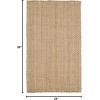SAFAVIEH Area Rug 10′ Square – Natural Fiber Collection – Large – Natural Brown, Handmade Jute, Basketweave Design (NF401A)(Natural)