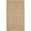 SAFAVIEH Area Rug 10′ Square – Natural Fiber Collection – Large – Natural Brown, Handmade Jute, Basketweave Design (NF401A)(Natural)