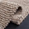 SAFAVIEH Area Rug 5×8 – Natura Collection – Ivory, Handmade Wool Blend, Textured Design, Ideal for Living Room, Bedroom, Dining Space (NAT620A)(Brown)