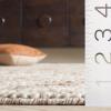 SAFAVIEH Area Rug 5×8 – Natura Collection – Ivory, Handmade Wool Blend, Textured Design, Ideal for Living Room, Bedroom, Dining Space (NAT620A)(Dark Brown/Beige)