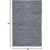 SAFAVIEH Area Rug 5×8 – Natura Collection – Ivory, Handmade Wool Blend, Textured Design, Ideal for Living Room, Bedroom, Dining Space (NAT620A)(Dark Grey)