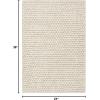 SAFAVIEH Area Rug 5×8 – Natura Collection – Ivory, Handmade Wool Blend, Textured Design, Ideal for Living Room, Bedroom, Dining Space (NAT620A)(Ivory)
