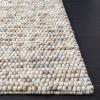 SAFAVIEH Area Rug 5×8 – Natura Collection – Ivory, Handmade Wool Blend, Textured Design, Ideal for Living Room, Bedroom, Dining Space (NAT620A)(Ivory/Multi)
