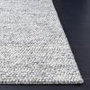 SAFAVIEH Area Rug 5×8 – Natura Collection – Ivory, Handmade Wool Blend, Textured Design, Ideal for Living Room, Bedroom, Dining Space (NAT620A)(Light Grey/Ivory)
