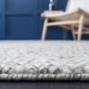 SAFAVIEH Area Rug 5×8 – Natura Collection – Ivory, Handmade Wool Blend, Textured Design, Ideal for Living Room, Bedroom, Dining Space (NAT620A)(Light Grey/Ivory)