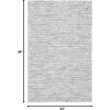 SAFAVIEH Area Rug 5×8 – Natura Collection – Ivory, Handmade Wool Blend, Textured Design, Ideal for Living Room, Bedroom, Dining Space (NAT620A)(Light Grey/Ivory)