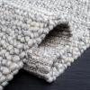 SAFAVIEH Area Rug 5×8 – Natura Collection – Ivory, Handmade Wool Blend, Textured Design, Ideal for Living Room, Bedroom, Dining Space (NAT620A)(Light Grey/Ivory)