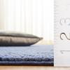 SAFAVIEH Area Rug 5×8 – Natura Collection – Ivory, Handmade Wool Blend, Textured Design, Ideal for Living Room, Bedroom, Dining Space (NAT620A)(Navy/Blue)