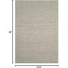 SAFAVIEH Area Rug 5×8 – Natura Collection – Ivory, Handmade Wool Blend, Textured Design, Ideal for Living Room, Bedroom, Dining Space (NAT620A)(Silver)
