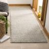 SAFAVIEH Area Rug 5×8 – Natura Collection – Ivory, Handmade Wool Blend, Textured Design, Ideal for Living Room, Bedroom, Dining Space (NAT620A)(Silver)