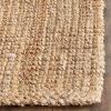 SAFAVIEH Area Rug 5×8 – Natural Fiber Collection – Natural Brown, Handmade Jute & Coir, Farmhouse Style, Chunky Textured Thick Pile (NF747A)(Natural)