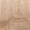SAFAVIEH Area Rug 7′ Square – Cape Cod Collection- Natural Brown, Handmade Braided Flat Weave Jute (CAP252A)(Natural)