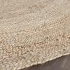 SAFAVIEH Area Rug 7′ Square – Cape Cod Collection- Natural Brown, Handmade Braided Flat Weave Jute (CAP252A)(Natural)