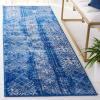 SAFAVIEH Area Rug 8×10 – Adirondack Collection – Large – Black & Silver, Moroccan Boho Design, Non-Shedding & Easy Cleaning, Ideal for Living Room, Bedroom, Office, Dining Space (ADR111C)(Silver/Blue)