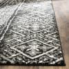 SAFAVIEH Area Rug 8×10 – Adirondack Collection – Large – Black & Silver, Moroccan Boho Design, Non-Shedding & Easy Cleaning, Ideal for Living Room, Bedroom, Office, Dining Space (ADR111C)(Black/Silver)