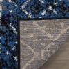 SAFAVIEH Area Rug 8×10 – Adirondack Collection – Large – Black & Silver, Moroccan Boho Design, Non-Shedding & Easy Cleaning, Ideal for Living Room, Bedroom, Office, Dining Space (ADR111C)(Blue/Black)