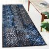 SAFAVIEH Area Rug 8×10 – Adirondack Collection – Large – Black & Silver, Moroccan Boho Design, Non-Shedding & Easy Cleaning, Ideal for Living Room, Bedroom, Office, Dining Space (ADR111C)(Blue/Black)