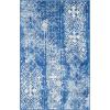 SAFAVIEH Area Rug 8×10 – Adirondack Collection – Large – Black & Silver, Moroccan Boho Design, Non-Shedding & Easy Cleaning, Ideal for Living Room, Bedroom, Office, Dining Space (ADR111C)(Silver/Blue)