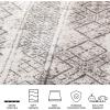 SAFAVIEH Area Rug 8×10 – Adirondack Collection – Large – Black & Silver, Moroccan Boho Design, Non-Shedding & Easy Cleaning, Ideal for Living Room, Bedroom, Office, Dining Space (ADR111C)(Silver/Black)