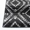 SAFAVIEH Area Rug 8×10 – Adirondack Collection – Large – Ivory & Light Blue, Geometric Trellis Pattern, Non-Shedding & Easy Cleaning, Ideal for Living Room, Bedroom, Office, Dining Space (ADR131T)(Black/Ivory)