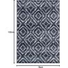 SAFAVIEH Area Rug 8×10 – Adirondack Collection – Large – Ivory & Light Blue, Geometric Trellis Pattern, Non-Shedding & Easy Cleaning, Ideal for Living Room, Bedroom, Office, Dining Space (ADR131T)(Navy/Ivory)
