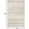 SAFAVIEH Area Rug 8×10 – Adirondack Collection – Large – Ivory & Light Blue, Geometric Trellis Pattern, Non-Shedding & Easy Cleaning, Ideal for Living Room, Bedroom, Office, Dining Space (ADR131T)(Ivory/Light Blue)
