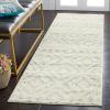 SAFAVIEH Area Rug 8×10 – Adirondack Collection – Large – Ivory & Light Blue, Geometric Trellis Pattern, Non-Shedding & Easy Cleaning, Ideal for Living Room, Bedroom, Office, Dining Space (ADR131T)(Ivory/Green)