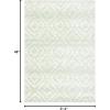 SAFAVIEH Area Rug 8×10 – Adirondack Collection – Large – Ivory & Light Blue, Geometric Trellis Pattern, Non-Shedding & Easy Cleaning, Ideal for Living Room, Bedroom, Office, Dining Space (ADR131T)(Green/Ivory)