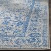 SAFAVIEH Area Rug 8×10 – Adirondack Collection – Large – Ivory & Silver, Distressed Vintage Floral Design, Non-Shedding & Easy to Clean, Ideal for Living Room, Bedroom, Dining Space (ADR109C)(Grey/Blue)