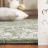 SAFAVIEH Area Rug 8×10 – Adirondack Collection – Large – Ivory & Silver, Distressed Vintage Floral Design, Non-Shedding & Easy to Clean, Ideal for Living Room, Bedroom, Dining Space (ADR109C)(Dark Green/Ivory)