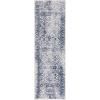 SAFAVIEH Area Rug 8×10 – Adirondack Collection – Large – Ivory & Silver, Distressed Vintage Floral Design, Non-Shedding & Easy to Clean, Ideal for Living Room, Bedroom, Dining Space (ADR109C)(Ivory/Navy)