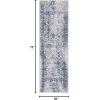 SAFAVIEH Area Rug 8×10 – Adirondack Collection – Large – Ivory & Silver, Distressed Vintage Floral Design, Non-Shedding & Easy to Clean, Ideal for Living Room, Bedroom, Dining Space (ADR109C)(Ivory/Navy)