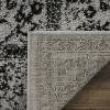SAFAVIEH Area Rug 8×10 – Adirondack Collection – Large – Ivory & Silver, Distressed Vintage Floral Design, Non-Shedding & Easy to Clean, Ideal for Living Room, Bedroom, Dining Space (ADR109C)(Grey/Black)